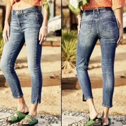 Jeans Freeman T Porter femme Gaelle Pacific slim taille haute
