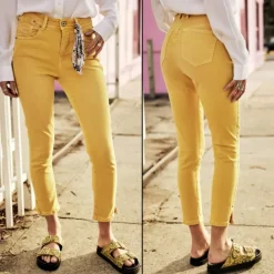 Jeans Freeman T Porter femme Gaelle California jaune