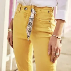Jeans Freeman T Porter femme Gaelle California jaune