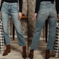 Jeans Freeman T Porter Monika Fitz 100% Coton coupe droite 7/8éme