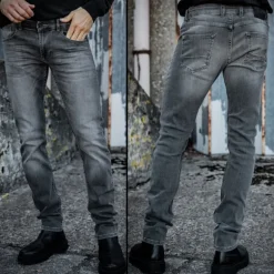 Jeans homme Freeman T Porter Dustee Slim gris bold