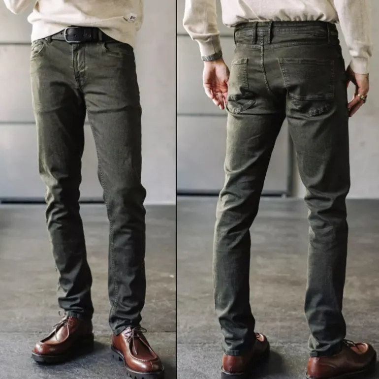 Jeans homme Freeman T Porter Jimmy kaki