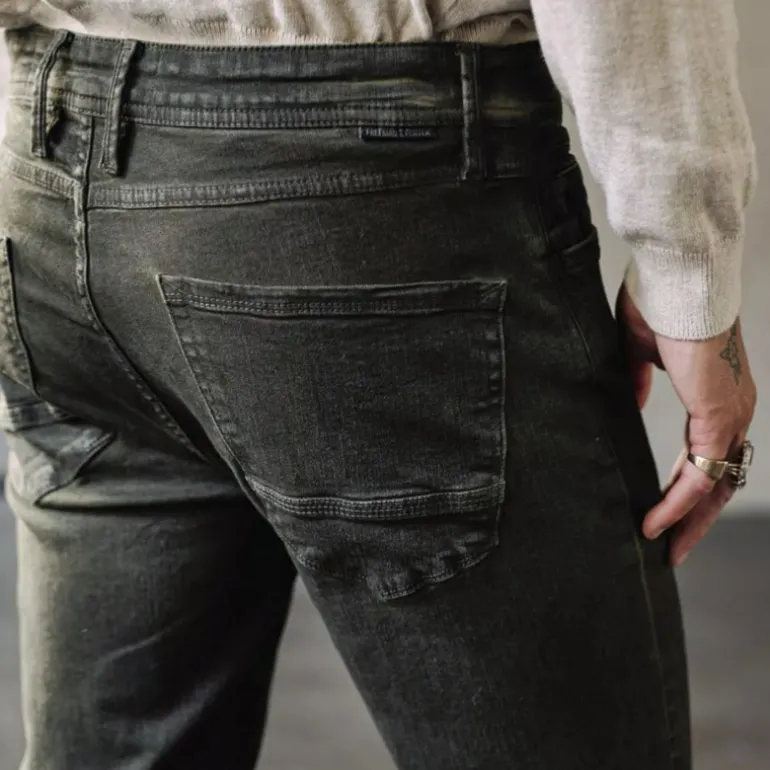 Jeans homme Freeman T Porter Jimmy kaki