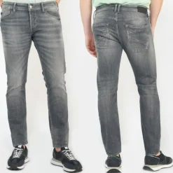 Jeans homme Le Temps des Cerises 711 gris W1321