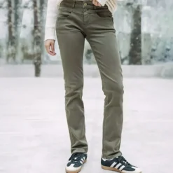 Jeans kaki Freeman T Porter femme Madie