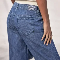 Jeans large Freeman T Porter femme Agatha manzana med