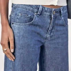 Jeans large Freeman T Porter femme Agatha manzana med
