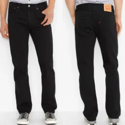 Jeans Levis 501 Original 100% coton noir coupe droite