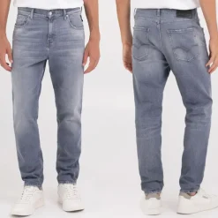 Jeans Replay homme Sandot Relaxed Tapered gris