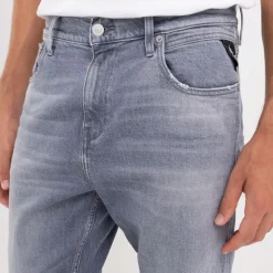 Jeans Replay homme Sandot Relaxed Tapered gris