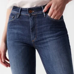 Jeans Salsa Destiny coupe skinny taille haute dark wash