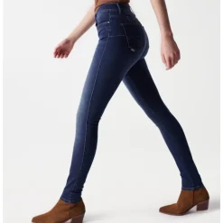 Jeans Salsa Destiny coupe skinny taille haute medium wash