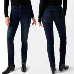 Jeans Salsa femme Secret coupe droite brut