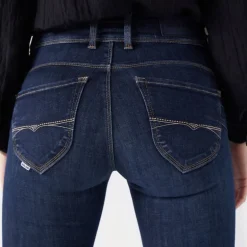 Jeans Salsa femme Secret Push in dark wash taille haute