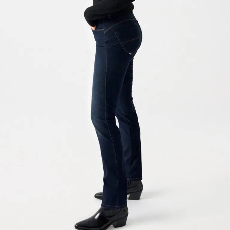 Jeans Salsa femme Secret coupe droite brut