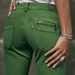 Jeans slim 7/8 éme Freeman T Porter Alexa Cropped vert