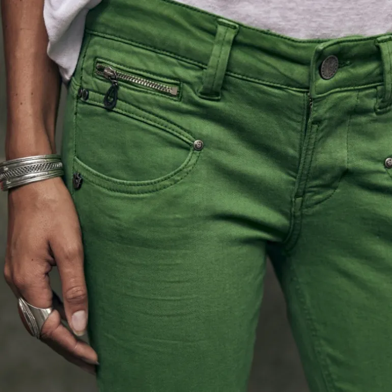 Jeans slim 7/8 éme Freeman T Porter Alexa Cropped vert