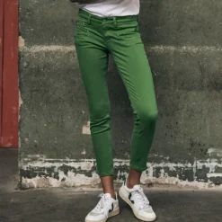 Jeans slim 7/8 éme Freeman T Porter Alexa Cropped vert