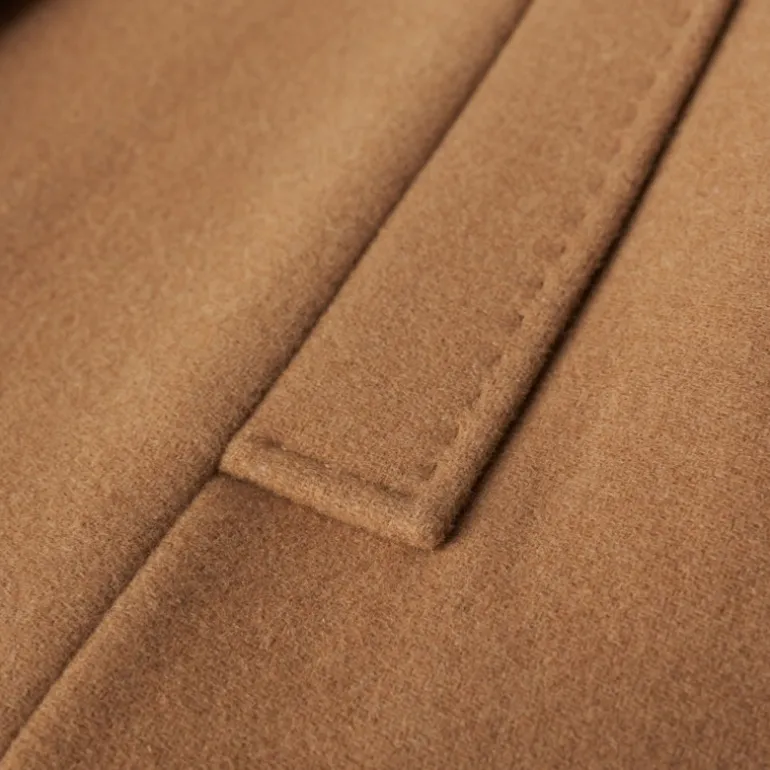 Manteau en drap de laine beige Salsa femme