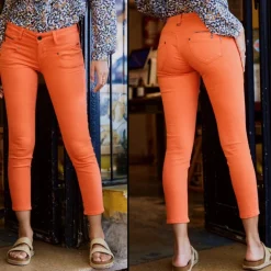 Pantalon 7/8 éme femme Freeman T Porter Alexa Cropped orange