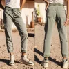 Pantalon cargo femme Freeman T Porter Celine Jazz kaki