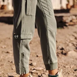Pantalon cargo femme Freeman T Porter Celine Jazz kaki