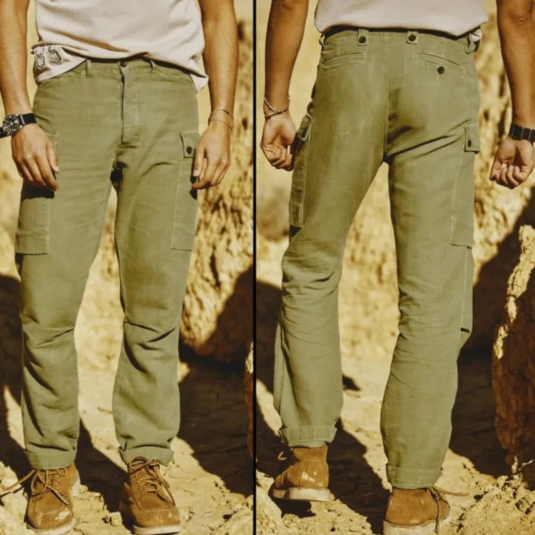 Pantalon Cargo Treillis Freeman T Porter homme Hashes kaki