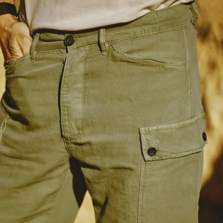 Pantalon Cargo Treillis Freeman T Porter homme Hashes kaki