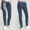 Pantalon chino femme Le Temps des Cerises Dyli bleu marine