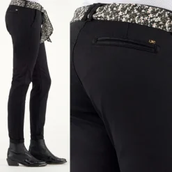 Pantalon chino femme Le Temps des Cerises Lidy noir
