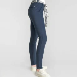 Pantalon chino femme Le Temps des Cerises Dyli bleu marine