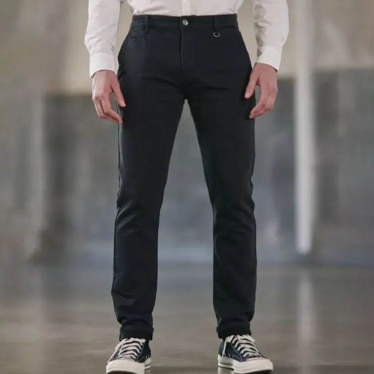 Pantalon chino Freeman T Porter Gino Epic noir