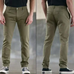 Pantalon chino Freeman T Porter Gino Epic kaki
