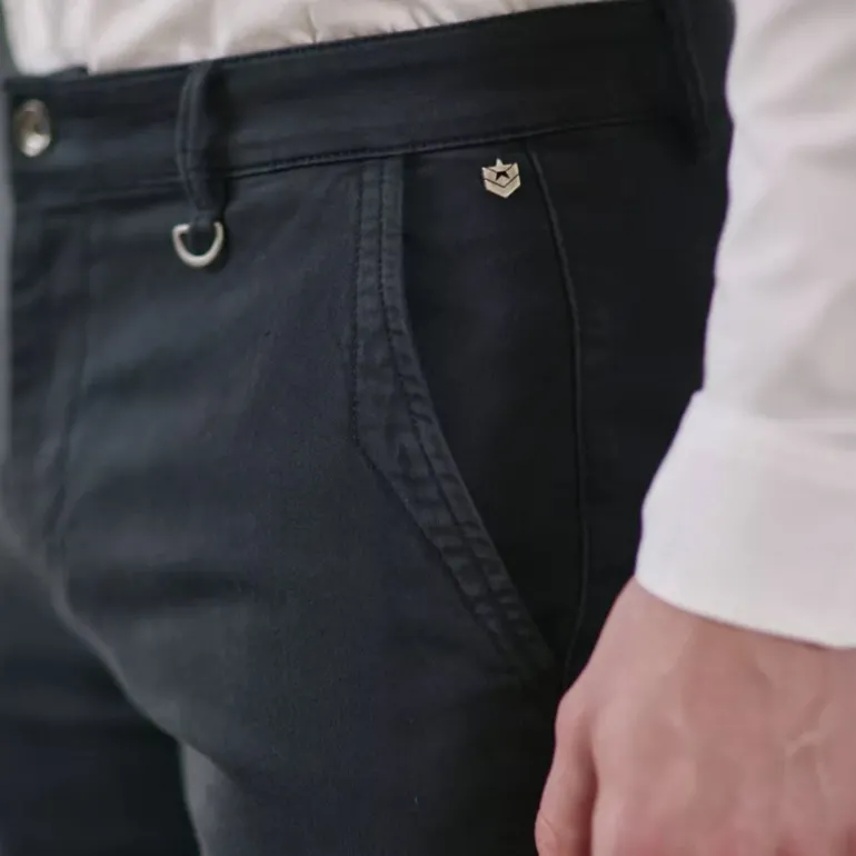 Pantalon chino Freeman T Porter Gino Epic noir