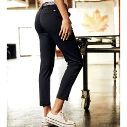 Pantalon chino Freeman T Porter femme Claudia bleu marine