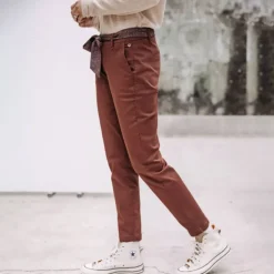 Pantalon Chino Freeman T Porter femme Claudia cappuccino