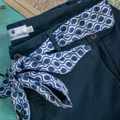 Pantalon chino Freeman T Porter femme Claudia bleu marine