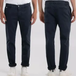 Pantalon Chino Replay hyperflex bleu marine