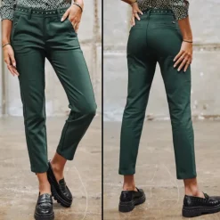 Pantalon city Freeman T Porter femme Claudia vert