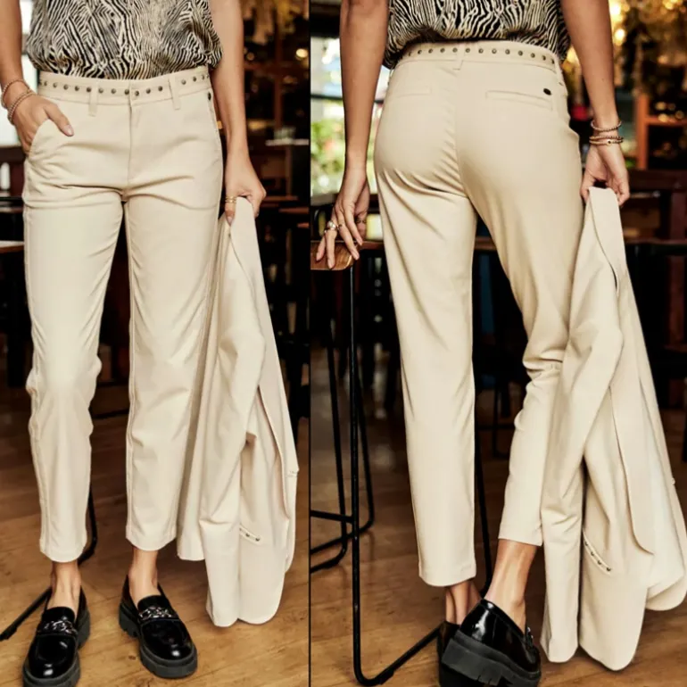 Pantalon city Freeman T Porter Claudia beige