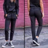 Pantalon city noir Freeman T Porter femme modèle Claudia