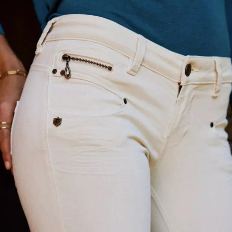 Pantalon femme Freeman T Porter Alexa Cropped Slim egret