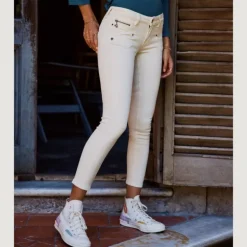 Pantalon femme Freeman T Porter Alexa Cropped Slim egret