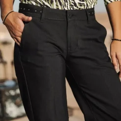 Pantalon flare Freeman T Porter femme Agatha noir