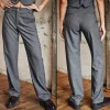 Pantalon Freeman T Porter femme Alba Buren gris