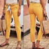 Pantalon Freeman T Porter femme Claudia jaune