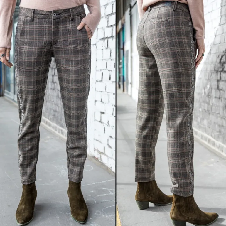 Pantalon Freeman T Porter femme Claudia city London à carreaux