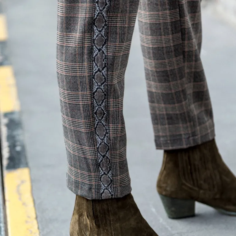 Pantalon Freeman T Porter femme Claudia city London à carreaux