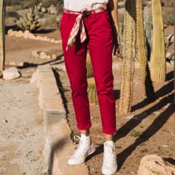 Pantalon Freeman T Porter femme Claudia Felicita rouge