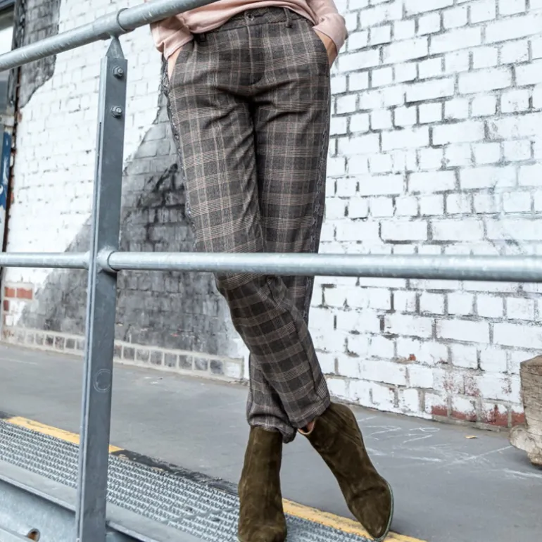 Pantalon Freeman T Porter femme Claudia city London à carreaux